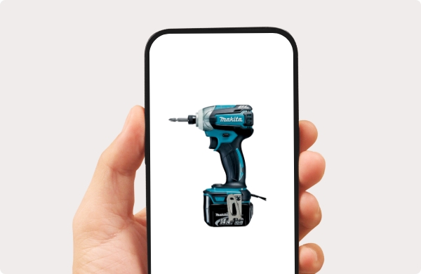 売りたい工具の写真を撮影